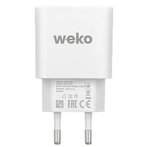 WEKO WK-21436 M7 2.1 AMPER ŞARJ BAŞLIK ADAPTÖRÜ + MICRO USB KABLO