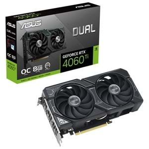 Asus Dual GeForce RTX 4060 TI OC DUAL-RTX4060TI-O8G 8GB GDDR6 128Bit DX12 DLSS 3 Gaming (Oyuncu) Ekran Kartı