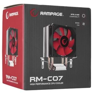 RAMPAGE RM-C07 1x80mm FANLI İŞLEMCİ SOĞUTUCU