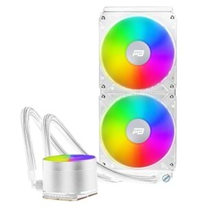 POWER BOOST NOBLE 240mm RAINBOW(LGA1700/AM4/AM5) BEYAZ SIVI SOĞUTMA SİSTEMİ