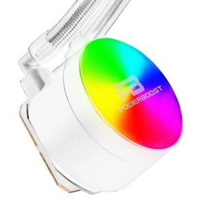 POWER BOOST NOBLE 240mm RAINBOW(LGA1700/AM4/AM5) BEYAZ SIVI SOĞUTMA SİSTEMİ