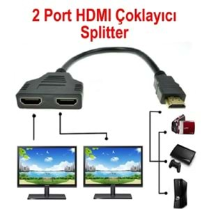 MAXGO 2 Port Hdmi Çoklayıcı Switch Ekran Çoğaltıcı Hub Hdmı Splitter Adaptör 2080