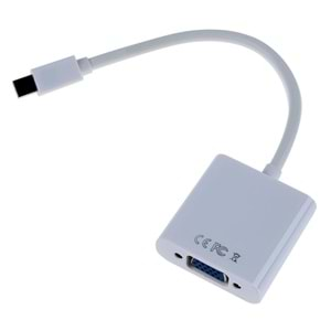 Mini Displayport to VGA Çevirici Dönüştürücü Macbook Adaptör Kablosu AL4689