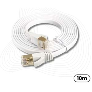 Cat7 Ethernet RJ45 Modem İnternet Kablosu 10 Metre 10Gbps 600Mhz AL4262