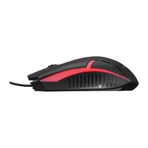 Hytech Hyk-46 Gamy Combo Siyah USB Mavi Tuşlu Q Gaming Oyuncu Klavye + Mouse Set