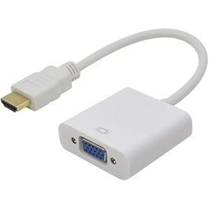 Hdmi To Vga Çevirici Dönüştürücü Adaptör Monitör Laptop 4547