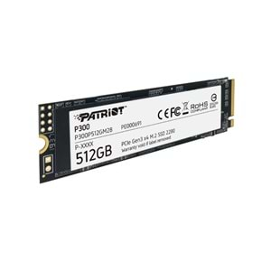 Patriot P300 512GB 1700/1100MB/s NVMe M.2 SSD Disk (P300P512GM28)