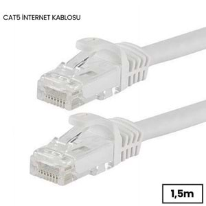 Cat5e İnternet Ethernet Rj45 Lan Kablosu 1.5 Metre 4604