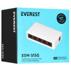 Everest ESW-515G 5 Port 10-100-1000Mbps Gigabit Ethernet Switch Hub