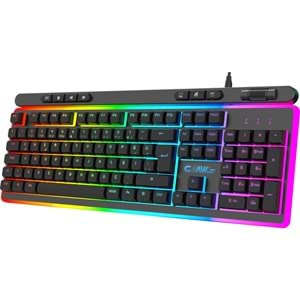 Claw's Nova K1 360° Özelleştirilebilir Rgb & Yazılımlı Full Membran 104+7 Tuşlu Ekstra Multimedya / Rollover Ses Kontrol Mekanizmalı Gaming Klavye