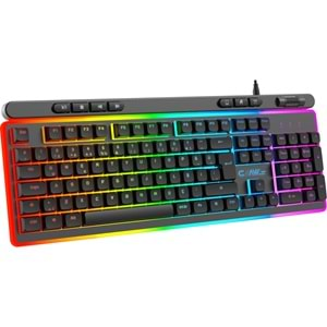 Claw's Nova K1 360° Özelleştirilebilir Rgb & Yazılımlı Full Membran 104+7 Tuşlu Ekstra Multimedya / Rollover Ses Kontrol Mekanizmalı Gaming Klavye