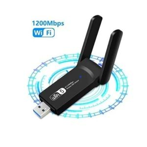 Gomax AC1200 Mbps Dual Band USB 3.0 Kablosuz Wi-Fi Alıcı Adaptör