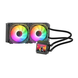 Gamepower Skadi Elite LCD 240 ARGB 240mm Sıvı İşlemci Soğutucu AM5 ve LGA1700 Uyumlu