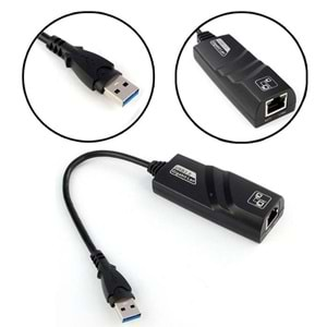 Usb 3.0 To Ethernet Çevirici Dönüştürücü Adaptör (Gigabit destekli) 4939