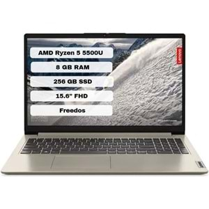 Lenovo Ideapad 1 15ALC7 82R400LXTX Amd Ryzen 5 5500U 8gb 256GB SSD Freedos 15.6