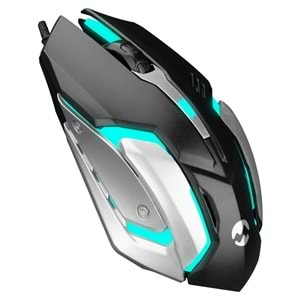 Everest SM-G72 Usb Siyah/Gümüş Işıklandırmalı Oyuncu Mouse