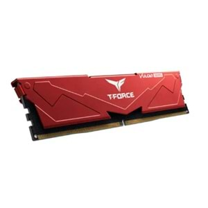 Team T-Force Vulcan Red 16GB (1x16GB) 6000Mhz DDR5 CL38 Kırmızı Gaming Ram (FLRD516G6000HC38A01)