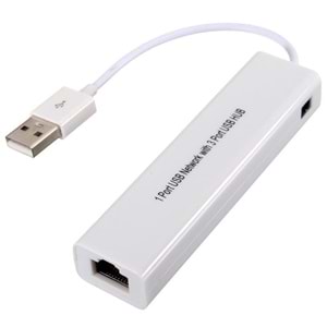 Usb Hub Çoklayıcı Ethernet Lan internet Çevirici Dönüştürücü Adaptör 4517