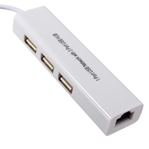 Usb Hub Çoklayıcı Ethernet Lan internet Çevirici Dönüştürücü Adaptör 4517