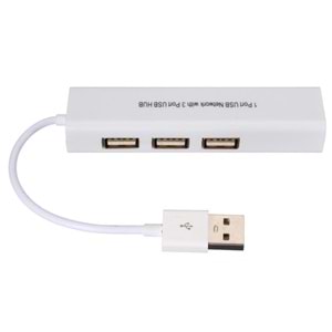 Usb Hub Çoklayıcı Ethernet Lan internet Çevirici Dönüştürücü Adaptör 4517