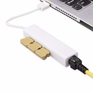 Usb Hub Çoklayıcı Ethernet Lan internet Çevirici Dönüştürücü Adaptör 4517