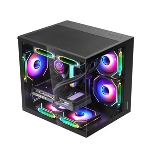Segotep Brave W1 Siyah 750W 80+ Bronze PCIE 5.0 Midi Tower Gaming (Oyuncu) Kasa Brave W1 Siyah 750W 80+ Bronze PCIE 5.0 Midi Tower Gaming (Oyuncu) Kasa