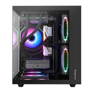 Segotep Brave W1 Siyah 750W 80+ Bronze PCIE 5.0 Midi Tower Gaming (Oyuncu) Kasa Brave W1 Siyah 750W 80+ Bronze PCIE 5.0 Midi Tower Gaming (Oyuncu) Kasa