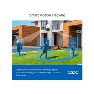 TP-LINK Tapo C510W, 2K Dış Mekan Wi-Fi Güvenlik Kamerası, Hareket Tespit/Takibi , 360°, IP65 Su Geçirmez, Renkli Gece Görüşü, Çift Yön