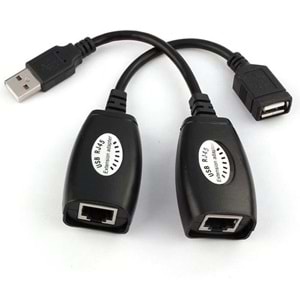 Rj45 Usb Ek Uzatıcı Cat5e 6 Kablosu Ekleme Extender 5058