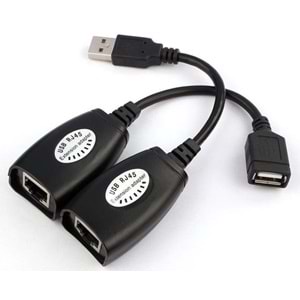 Rj45 Usb Ek Uzatıcı Cat5e 6 Kablosu Ekleme Extender 5058