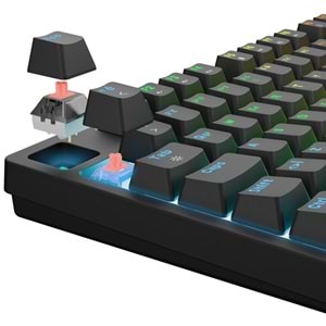 Rampage ENIGMA Siyah Türkçe Q Red Switch Mekanik Gaming (Oyuncu) Klavye