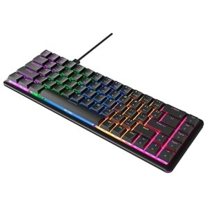 Rampage Rebel Siyah Low Profile Red Switch Mekanik Gaming (Oyuncu) Klavye