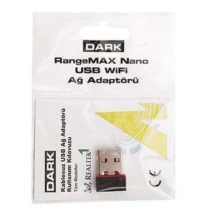 Dark RangeMax Nano 150Mbps 802.11b/g/n Kablosuz Ağ Adaptörü (DK-NT-WDN150NAN5)