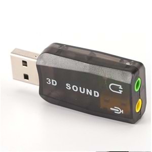 5+1 Harici Laptop Usb Ses Kartı 3.5mm Kulaklık Mikrofon Çevirici 4504