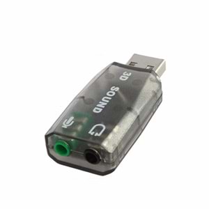 5+1 Harici Laptop Usb Ses Kartı 3.5mm Kulaklık Mikrofon Çevirici 4504