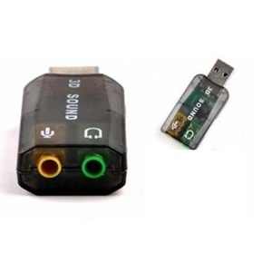 5+1 Harici Laptop Usb Ses Kartı 3.5mm Kulaklık Mikrofon Çevirici 4504