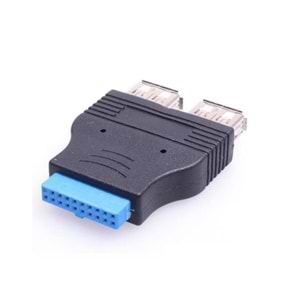 19 Pin 2xUSB 3.0 To 9 Pin USB 2.0 Çevirici Dönüştürücü Adaptör 4924