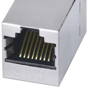 Cat6 Jack İnternet Kablo Birleştirici Rj45 Metal Dişi Dişi Ekleme Aparatı 4380