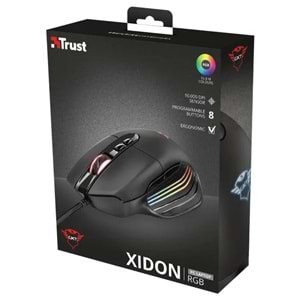 Trust GXT 940 Xidon 23574 10.000 DPI 8 Tuş Optik RGB Kablolu Gaming (Oyuncu) Mouse
