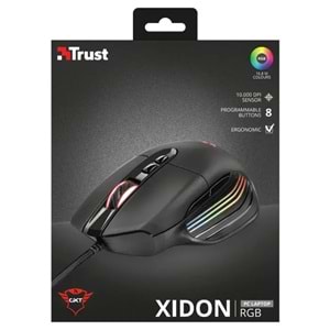 Trust GXT 940 Xidon 23574 10.000 DPI 8 Tuş Optik RGB Kablolu Gaming (Oyuncu) Mouse