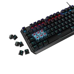 GamePower Overlord 60M Mekanik Kırmızı Switch Türkçe Q 88 Tuş USB Gaming Klavye