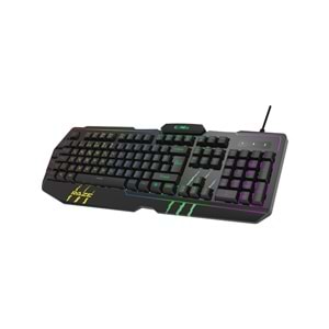 Claw's “ Claw's Raze RGB Yazılım & Harici G-Makro Tuşlu - Lazer Baskılı Özel ABS Materyal - Örgü Kablolu Membran Oyuncu Klavyesi