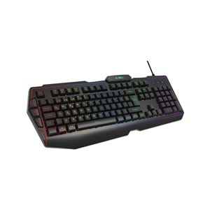 Claw's “ Claw's Raze RGB Yazılım & Harici G-Makro Tuşlu - Lazer Baskılı Özel ABS Materyal - Örgü Kablolu Membran Oyuncu Klavyesi