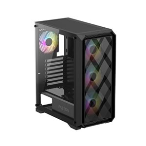 FAZEON F4 650W 80PLUS BRONZE Mesh 4x120mm ARGB Fanlı E-ATX Bilgisayar Kasası