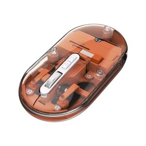 Everest SM-BT29 Glassy Turuncu Transparan Şeffaf 2in1 Bluetooth ve 2.4ghz Kablosuz Mouse