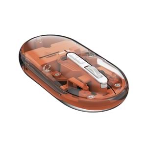 Everest SM-BT29 Glassy Turuncu Transparan Şeffaf 2in1 Bluetooth ve 2.4ghz Kablosuz Mouse