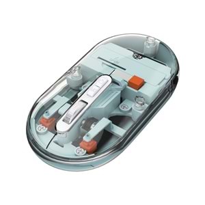 Everest SM-BT29 Glassy Mavi Transparan Şeffaf 2in1 Bluetooth ve 2.4ghz Kablosuz Mouse