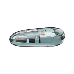 Everest SM-BT29 Glassy Mavi Transparan Şeffaf 2in1 Bluetooth ve 2.4ghz Kablosuz Mouse