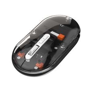Everest SM-BT29 Glassy USB Siyah Transparan Şeffaf 2in1 Bluetooth ve 2.4ghz Kablosuz Mouse