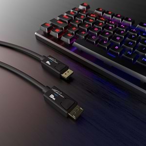 KabelDirekt – 2m – DisplayPort kablosu, DP 1.4, VESA sertifikalı (60Hz'de 8K, 144hz, HDR10-oyun monitörleri için ideal, Freesync/G-Sync, resmi olarak VESA yönergelerine göre test edilmiştir, siyah)